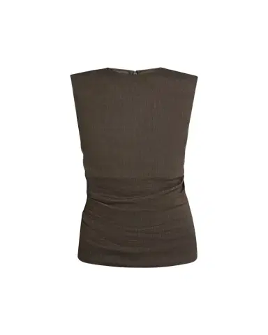 Proenza Schouler White Label Anoushka Ruched Slub Linen Top | Thumbnail 1 Proenza Schouler White Label Anoushka Ruched Slub Linen Top | Thumbnail 1