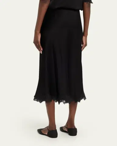 Kobi Halperin Brooks Lace-Trim Midi Skirt | Thumbnail 3 Kobi Halperin Brooks Lace-Trim Midi Skirt | Thumbnail 3