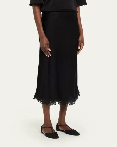 Kobi Halperin Brooks Lace-Trim Midi Skirt | Thumbnail 4 Kobi Halperin Brooks Lace-Trim Midi Skirt | Thumbnail 4