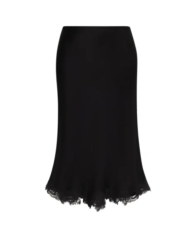 Kobi Halperin Brooks Lace-Trim Midi Skirt