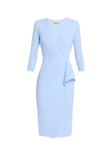 Chiara Boni La Petite Robe Zuhur Side-Ruffle Bodycon Midi Dress | Thumbnail 1