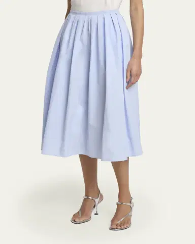 Proenza Schouler White Label Austin A-Line Technical Cotton Skirt | Thumbnail 4
