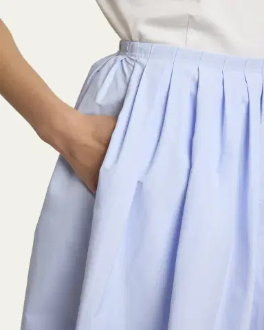 Proenza Schouler White Label Austin A-Line Technical Cotton Skirt | Thumbnail 5