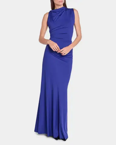 Victoria Beckham Sleeveless Draped Cutout Maxi Dress | Thumbnail 2 Victoria Beckham Sleeveless Draped Cutout Maxi Dress | Thumbnail 2