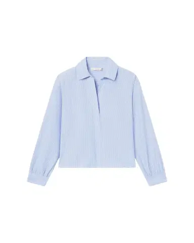 Frame The Striped Long-Sleeve Popover Shirt | Thumbnail 1
