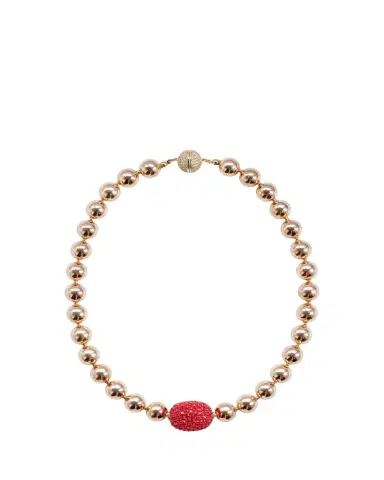 Saulé Cassia Necklace in Crimson Bloom | Thumbnail 1