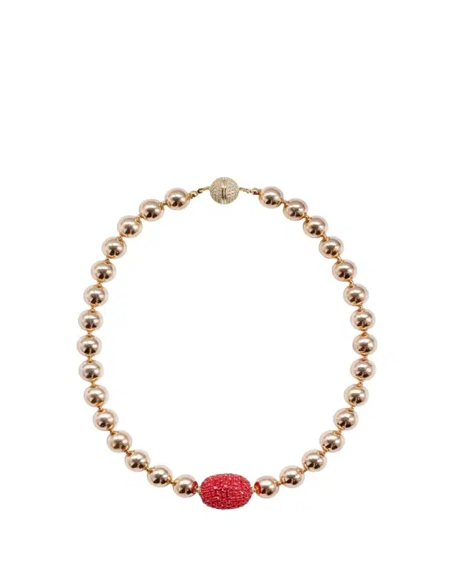 Saule Label Cassia Necklace in Crimson Bloom