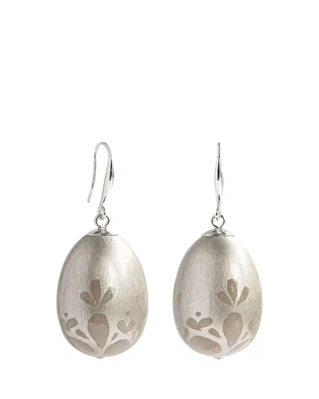 Nova Earrings in Platinum Glow