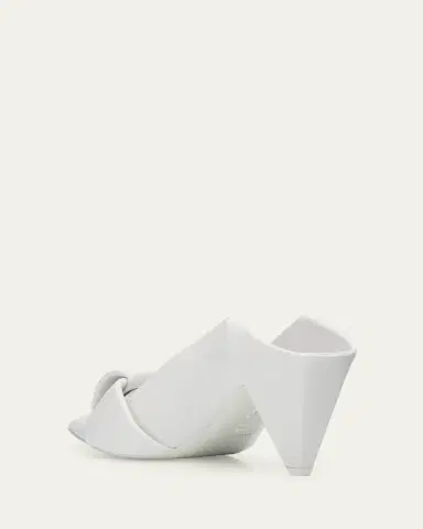 Loewe 70mm Origami Folded Leather Mule Pumps | Thumbnail 4