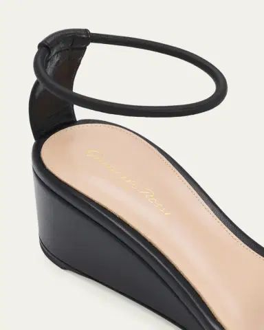 Gianvito Rossi 45mm Nappa Leather Wedge Sandals | Thumbnail 3 Gianvito Rossi 45mm Nappa Leather Wedge Sandals | Thumbnail 3