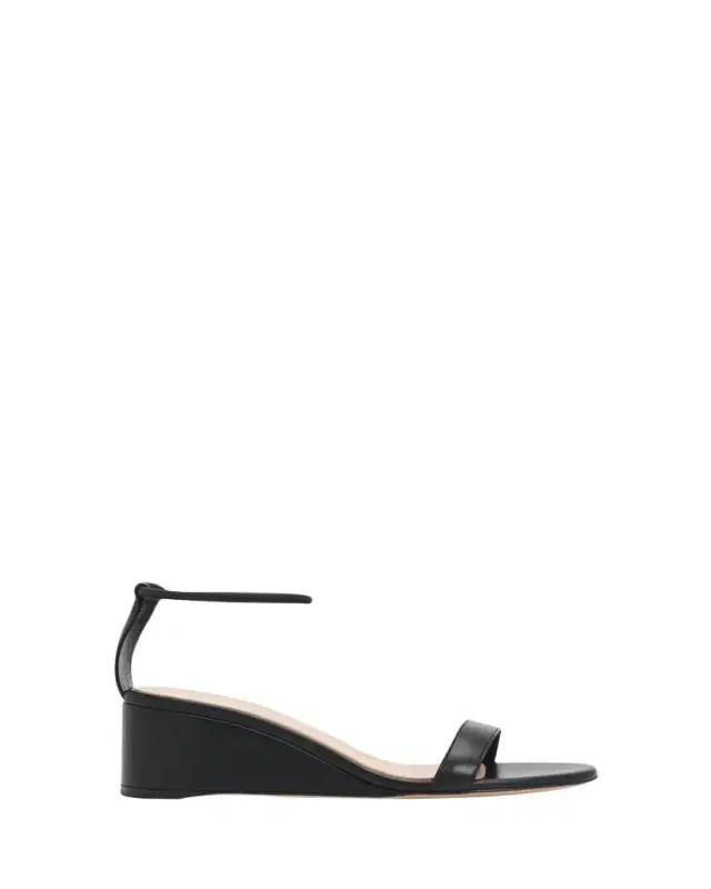 Gianvito Rossi 45mm Nappa Leather Wedge Sandals