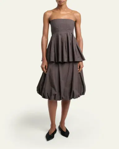 Proenza Schouler White Label Kyra Cotton Bubble Skirt | Thumbnail 2