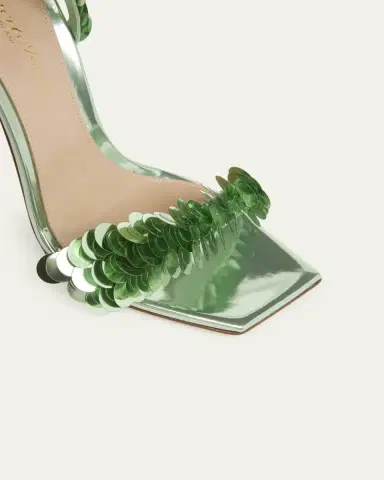 Gianvito Rossi 95mm Sequined Metallic Leather Sandals | Thumbnail 3 Gianvito Rossi 95mm Sequined Metallic Leather Sandals | Thumbnail 3
