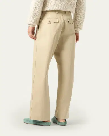 Loro Piana Men's Fuji Cotton Trouser Pants | Thumbnail 3 Loro Piana Men's Fuji Cotton Trouser Pants | Thumbnail 3