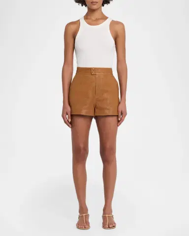 FRAME The Leather Boy Shorts | Thumbnail 6 FRAME The Leather Boy Shorts | Thumbnail 6