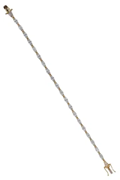 WITH LOVE Diamond Marquise Tennis Bracelet - 4.6ct | Thumbnail 1