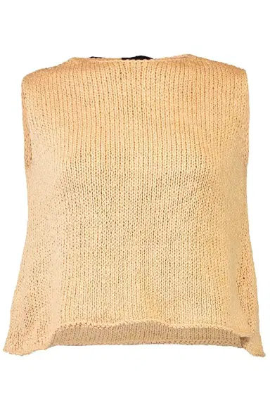 LOUIZA BABOURYAN Sleeveless Tie Back Sweater | Thumbnail 1