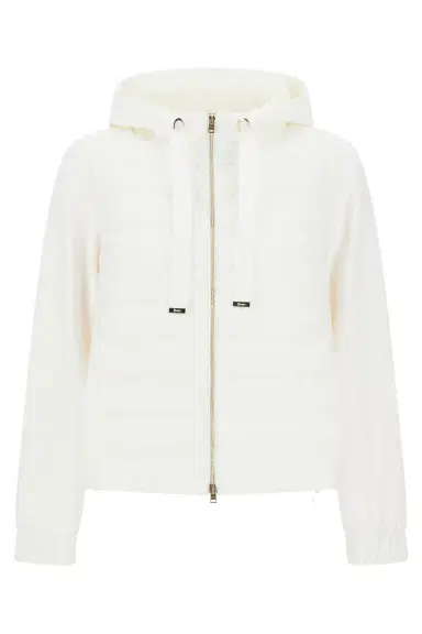 HERNO Tie Neck Quilted Hoodie | Thumbnail 1