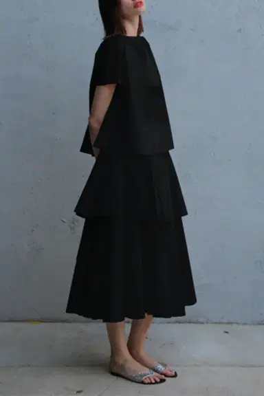 LOUIZA BABOURYAN Tier Layered Skirt | Thumbnail 2