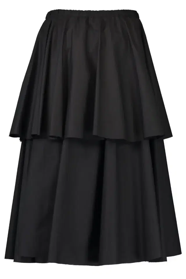 LOUIZA BABOURYAN Tier Layered Skirt - Black