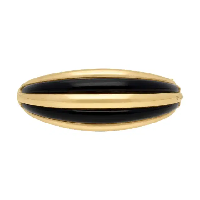 Damiani Damiani 18K Rose Gold, Onyx and Diamond Bangle Bracelet by The Solist