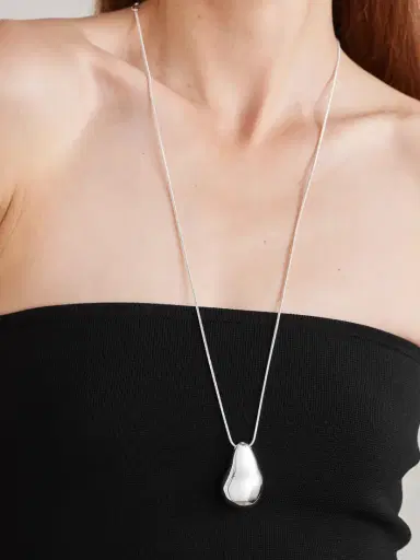 LIÉ STUDIO The Betty Convertible Silver And Leather Necklace | Thumbnail 2 LIÉ STUDIO The Betty Convertible Silver And Leather Necklace | Thumbnail 2