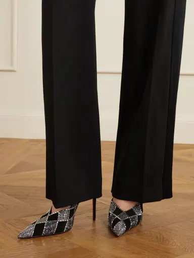 Christian Louboutin Doria 100 Crystal-embellished Suede Pumps | Thumbnail 2 Christian Louboutin Doria 100 Crystal-embellished Suede Pumps | Thumbnail 2