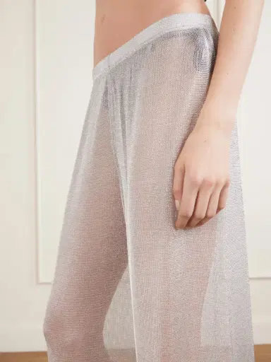 Staud Ali Metallic Knitted Wide-leg Pants | Thumbnail 4 Staud Ali Metallic Knitted Wide-leg Pants | Thumbnail 4