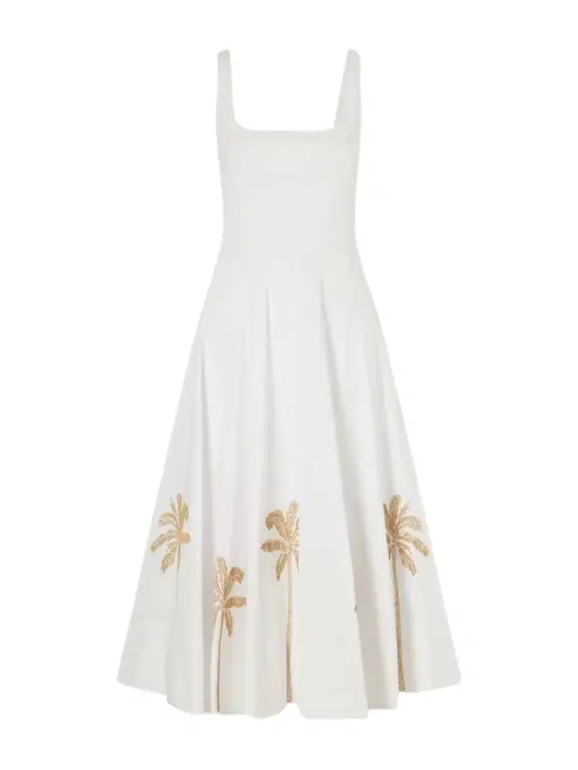 Wells Pleated Printed Cotton-blend Poplin Midi Dress
