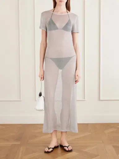 Staud Zinc Metallic Knitted Cover-up | Thumbnail 2 Staud Zinc Metallic Knitted Cover-up | Thumbnail 2