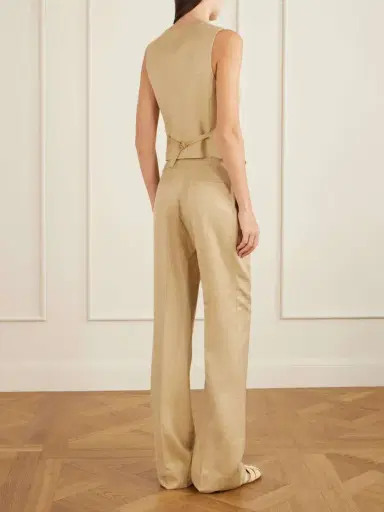 Gabriela Hearst Coleridge Wool, Silk And Linen-blend Twill Vest | Thumbnail 3 Gabriela Hearst Coleridge Wool, Silk And Linen-blend Twill Vest | Thumbnail 3