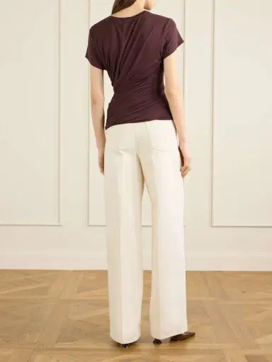 Magda Butrym Gathered Cotton-blend T-shirt | Thumbnail 3