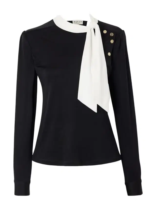 Desi Tie-detailed Silk Shirt