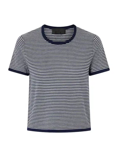 Nili Lotan Linka Striped Cashmere T-shirt | Thumbnail 1 Nili Lotan Linka Striped Cashmere T-shirt | Thumbnail 1