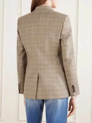 Nili Lotan Anabel Prince Of Wales Checked Twill Blazer | Thumbnail 4