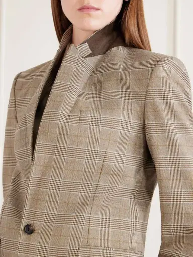 Nili Lotan Anabel Prince Of Wales Checked Twill Blazer | Thumbnail 5