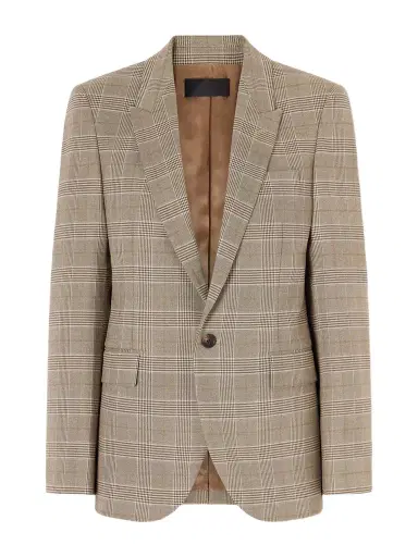 Nili Lotan Anabel Prince Of Wales Checked Twill Blazer | Thumbnail 1