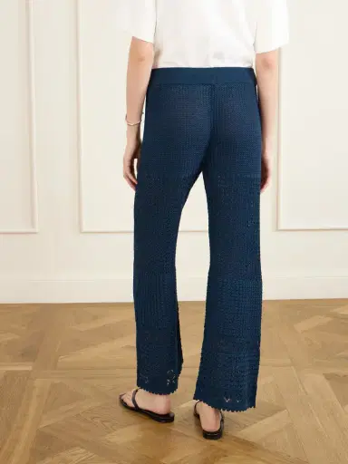 Eres Emblème Crocheted Cotton-blend Straight-leg Pants | Thumbnail 4 Eres Emblème Crocheted Cotton-blend Straight-leg Pants | Thumbnail 4