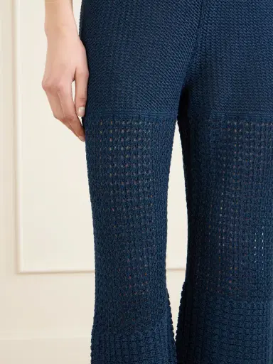 Eres Emblème Crocheted Cotton-blend Straight-leg Pants | Thumbnail 5 Eres Emblème Crocheted Cotton-blend Straight-leg Pants | Thumbnail 5