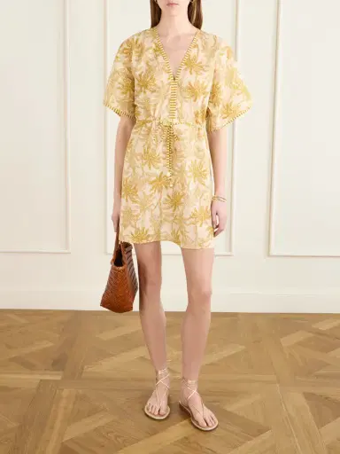 Eres Péninsule Printed Cotton-voile Mini Dress | Thumbnail 2 Eres Péninsule Printed Cotton-voile Mini Dress | Thumbnail 2