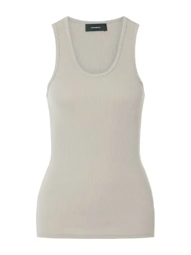 Ribbed Cotton-jersey Tank