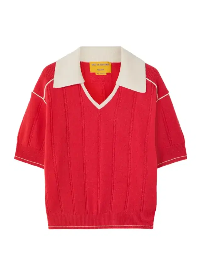 Pele Piped Two-tone Ribbed Cashmere Polo Sweater