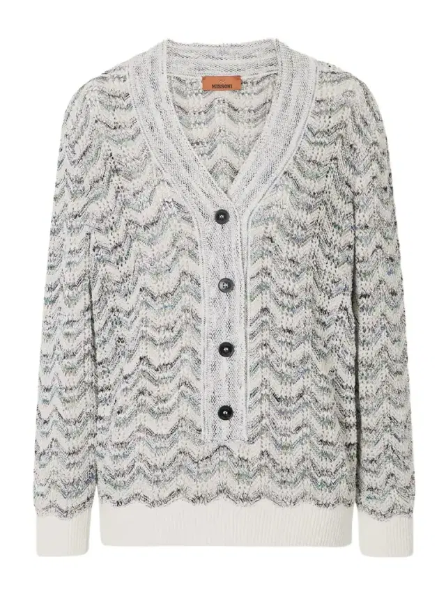 Striped Crochet-knit Sweater