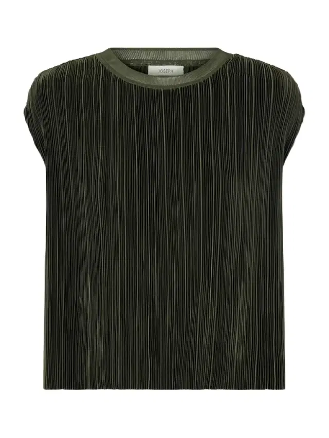 Cedre Plissé Satin Blouse