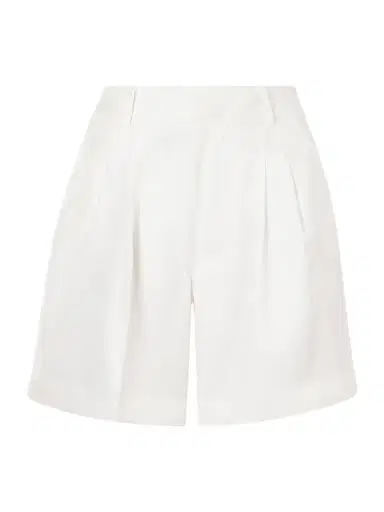 Lisa Yang Pleated Silk-twill Shorts | Thumbnail 1