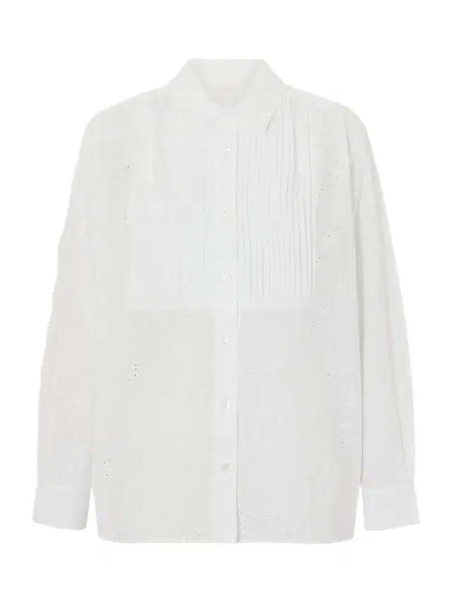 Arabelle Pleated Broderie Anglaise Cotton Shirt