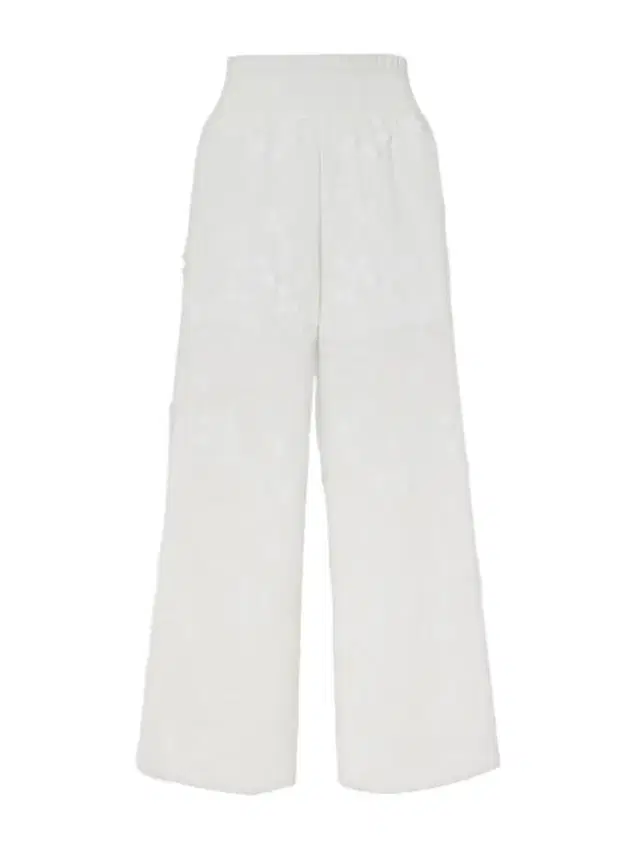 Loretta Caponi Speranza Embroidered Fil-coupé Cotton Straight-leg Pants