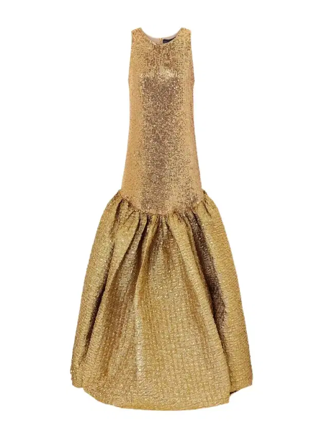 Sequined Cloqué Gown