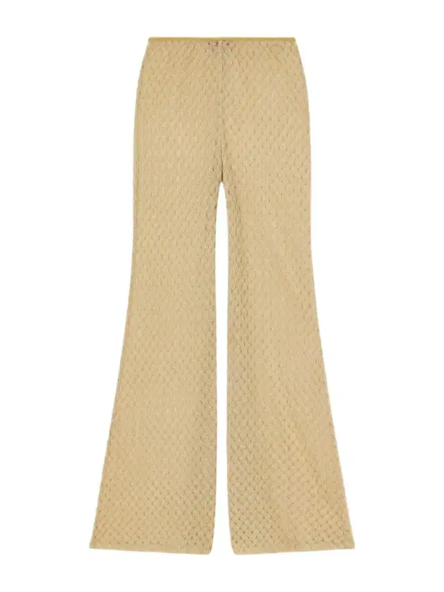 Missoni Metallic Crochet-knit Flared Pants