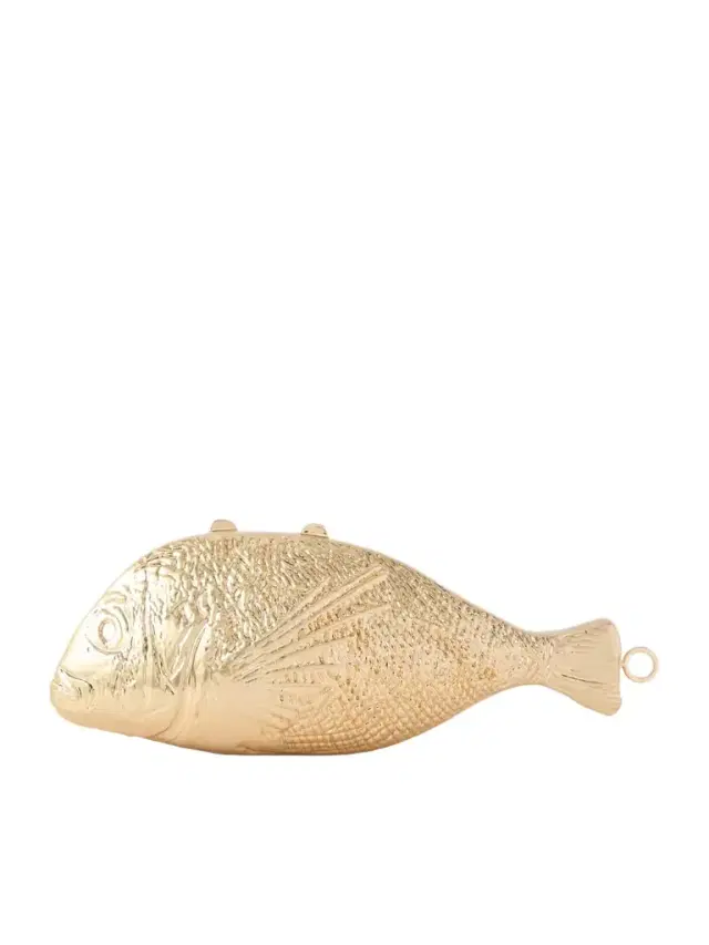 Splash Gold-tone Clutch